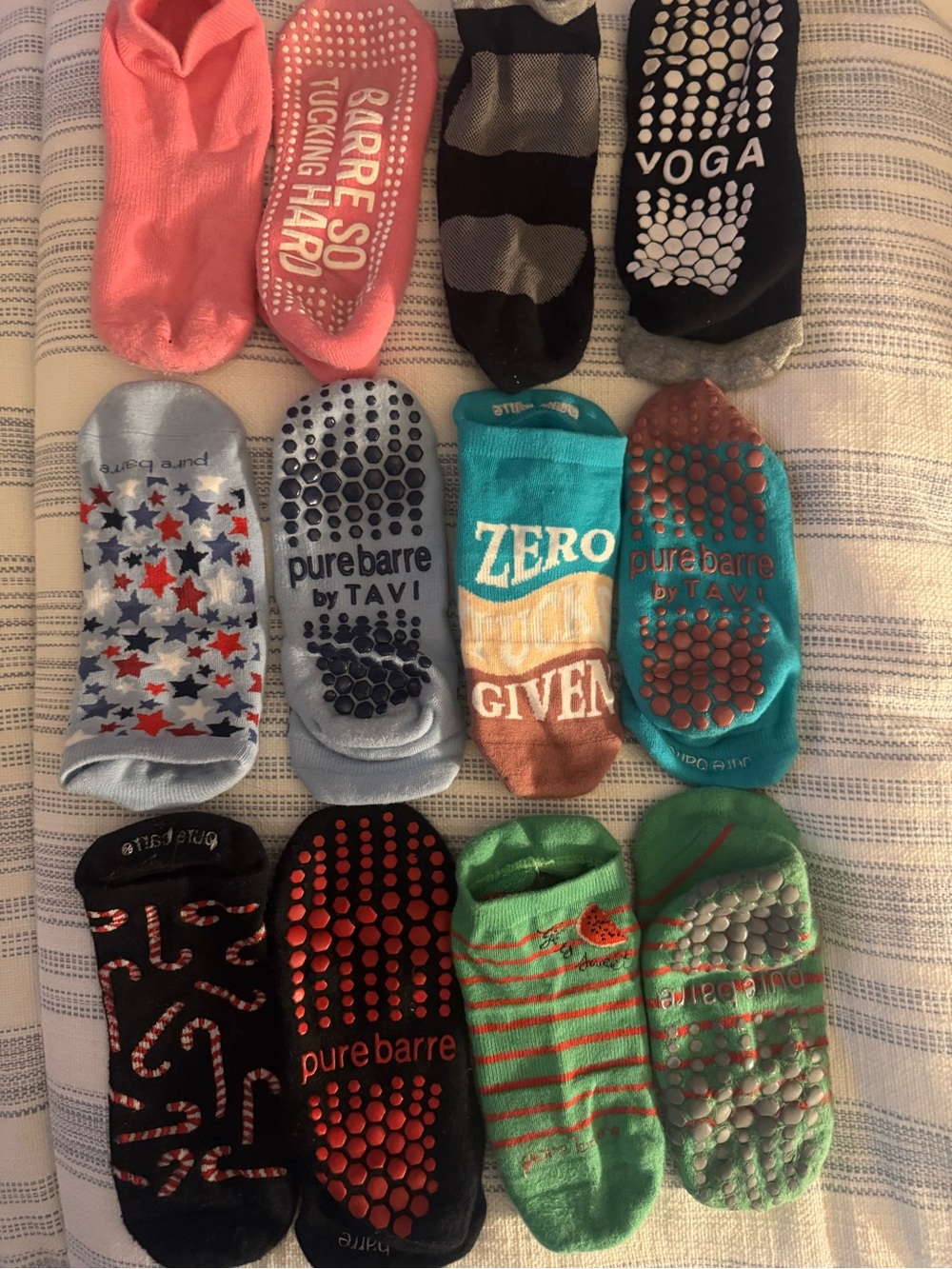 Pure Barre Non-Slip Low-Cut Socks - Grip Yoga & Barre Socks